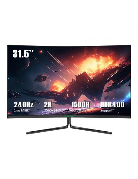TITAN ARMY C32C1S Monitor da gioco da 31 5 pollici risoluzione 2K frequenza di aggiornamento 240 Hz curvatura 1500R Flash Sale