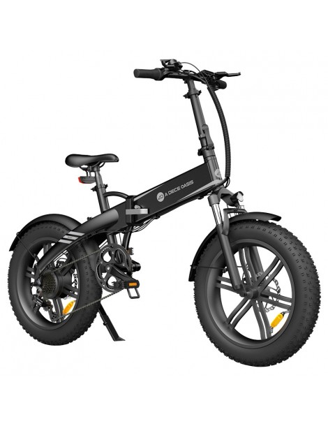 ADO A20F Bestia pieghevole E-bike 250W DC Brushless Motore 25km/h 36V 14.5Ah Batteria 20*4.0 Pneumatici Sensore di coppia-Nero Offerta natalizia