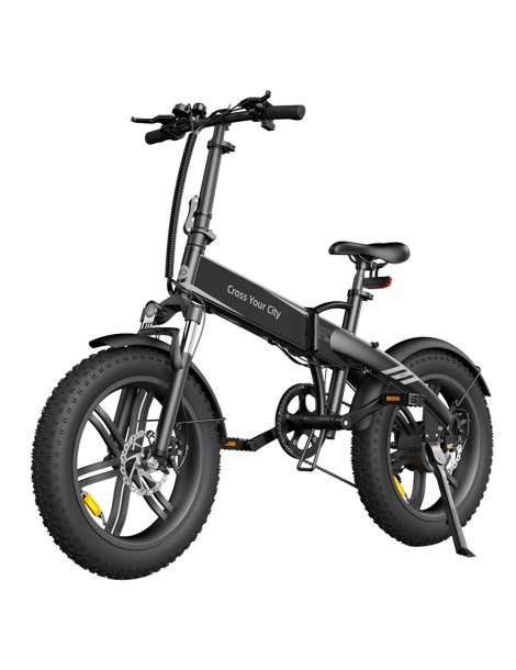 ADO A20F Bestia pieghevole E-bike 250W DC Brushless Motore 25km/h 36V 14.5Ah Batteria 20*4.0 Pneumatici Sensore di coppia-Nero Offerta natalizia