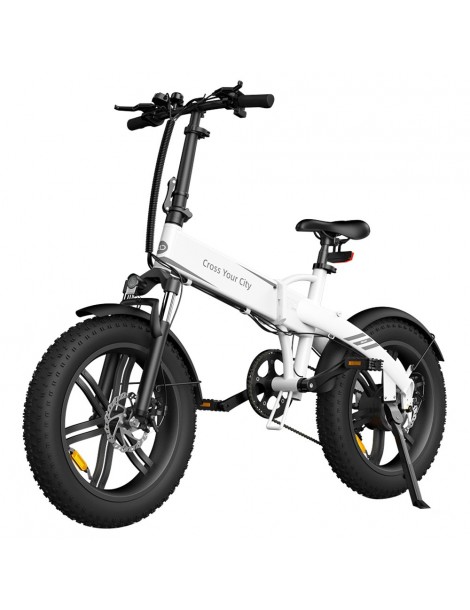 ADO A20F Bestia Pieghevole E-Bike 250W DC Brushless Motore 25km/H 36V 14.5Ah Batteria 20*4.0 Pneumatici Sensore Di Coppia-Bianco Offerta Pasqua