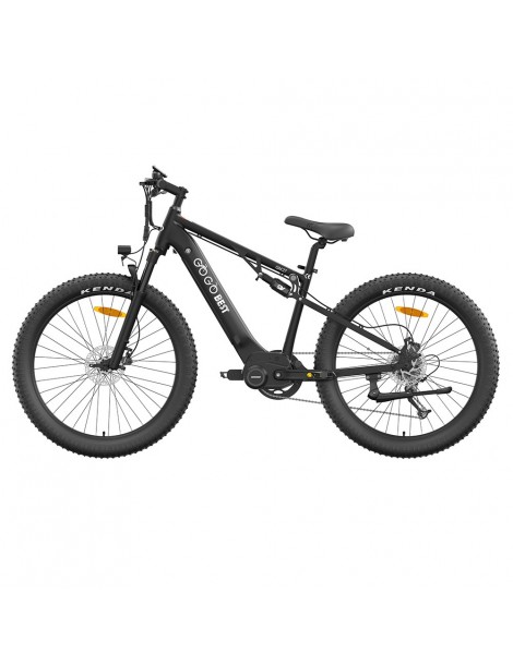 GOGOBEST GM27 Bicicletta elettrica 48V 350W Motore centrale Freno a disco idraulico - Nero Online Outlet