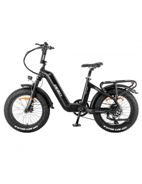 FAFREES F20 Master E-bike 20*4.0 pollici pneumatico 500W trazione posteriore 25km/h velocità massima-Nero Sconti VIP