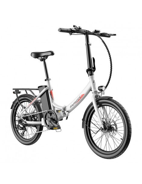 FAFREES F20 Light 20*1.95'' Pneumatico Bicicletta elettrica pieghevole da città motore 48V 250W batteria 14.5Ah - Bianco Ultimo giorno
