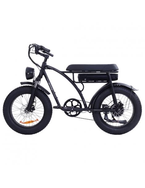 BEZIOR XF001 Plus Bicicletta elettrica pneumatico 20*4.0in motore 48V 1000W velocità massima 45km/h 17.5Ah - Nero Opaco Promozione temporanea