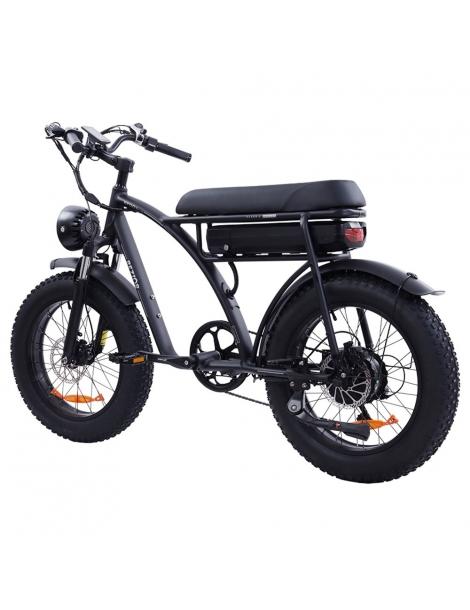 BEZIOR XF001 Plus Bicicletta elettrica pneumatico 20*4.0in motore 48V 1000W velocità massima 45km/h 17.5Ah - Nero Opaco Promozione temporanea
