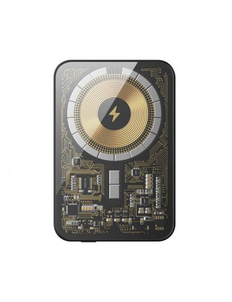 HINOVO MB1-5000xb Banca di potenza magnetica portatile senza fili 5000mAh stile Cyberpunk In vendita