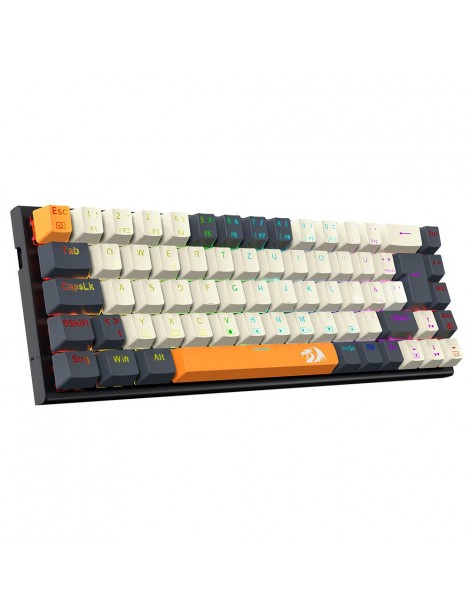 K633CGO-RGB Ryze Tastiera da gioco meccanica compatta a 68 tasti Layout tedesco Interruttore rosso retroilluminato RGB Qualità