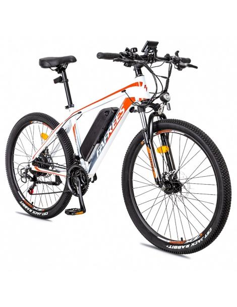 FAFREES Bici elettrica da 26 pollici 250 W con batteria agli ioni di litio da 36 V 10 Ah SHIMANO 21 velocità-Bianco