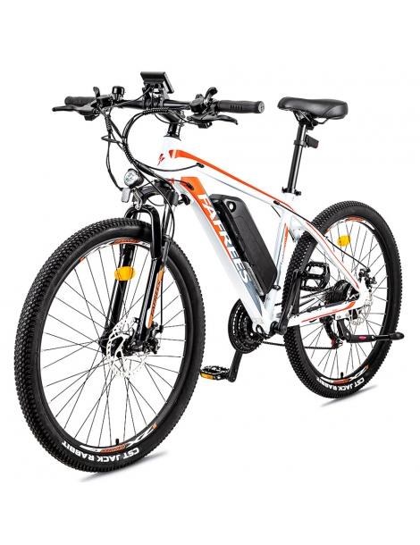 FAFREES Bici elettrica da 26 pollici 250 W con batteria agli ioni di litio da 36 V 10 Ah SHIMANO 21 velocità-Bianco In Vendita