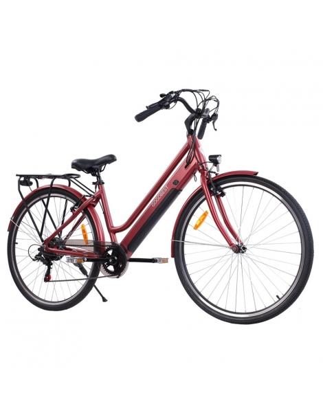 GOGOBEST GM28 Bicicletta elettrica 36V 350W Motore Batteria 10.4Ah-Rosso Negozio