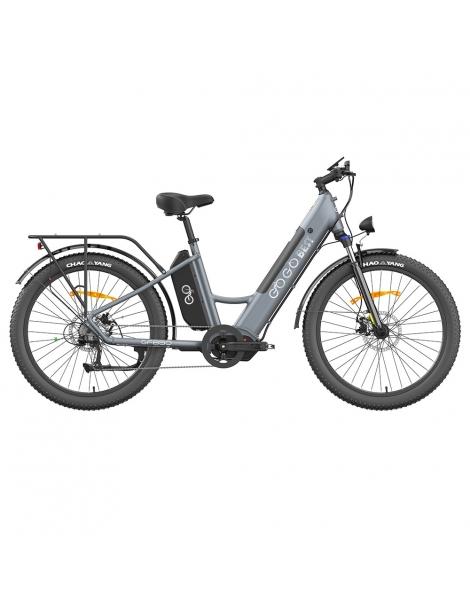 GOGOBEST GF850 26 * 3 pollici pneumatici bicicletta elettrica con motore centrale 500W motore 2 * 10.4Ah batterie - Grigio
