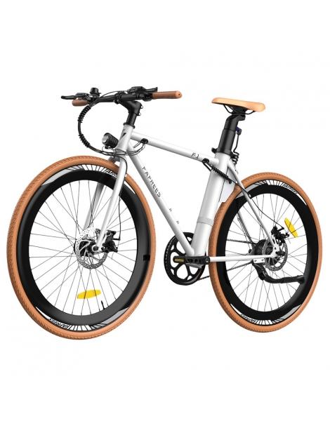 Fafrees F1 Bicicletta elettrica da città motore 250W 36V 10AH pneumatici CST 700C*38C 25km/h 40N.M 90km - Arancione bianco Spedizione gratuita