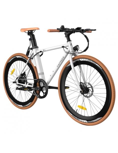 Fafrees F1 Bicicletta elettrica da città motore 250W 36V 10AH pneumatici CST 700C*38C 25km/h 40N.M 90km - Arancione bianco Spedizione gratuita