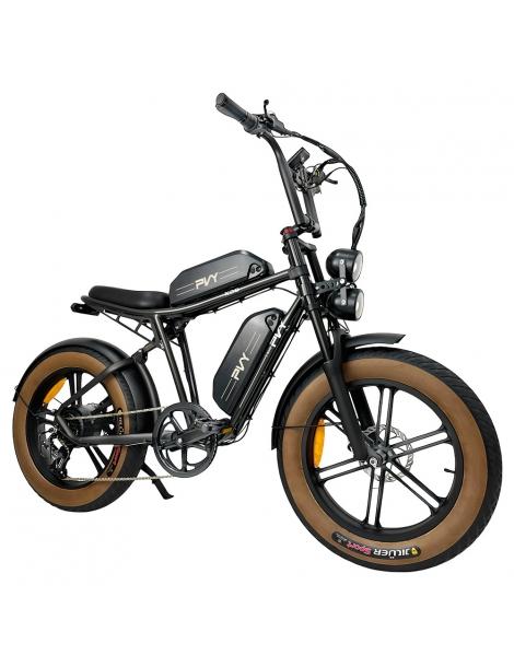 PVY X20 Mountain Electric Bike motore 1000W doppia batteria 48V 30Ah copertone 20*4.0'' 50km/h 200km 100N.M - Nero Cyber Monday