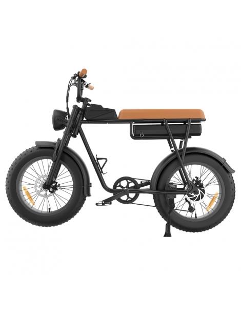 YAMALI FXH-006 Bicicletta elettrica Motore 1000W Batteria 48V 20Ah Pneumatici grassi 20*4'' - Marrone Offerta Pasqua