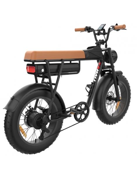 YAMALI FXH-006 Bicicletta elettrica Motore 1000W Batteria 48V 20Ah Pneumatici grassi 20*4'' - Marrone Offerta Pasqua