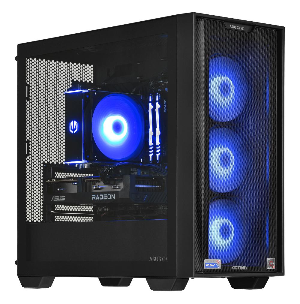 Actina 5901443335887 PC AMD Ryzen™ 5 3600 16 GB DDR4-SDRAM 1 TB SSD AMD Radeon RX 6600 Mini Tower Nero
