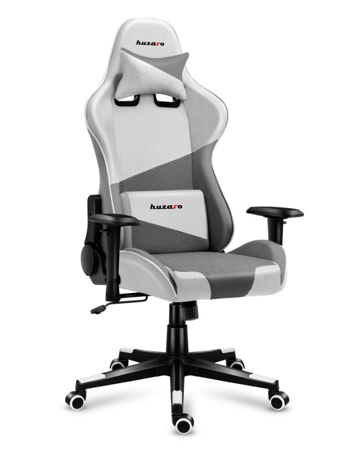 Huzaro Force 6.2 Sedia da gaming per PC Seduta a dondolo (culla) Grigio Bianco