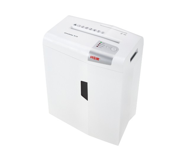 HSM X10 distruggi documenti Taglio a particelle 58 dB 22 cm Argento Bianco