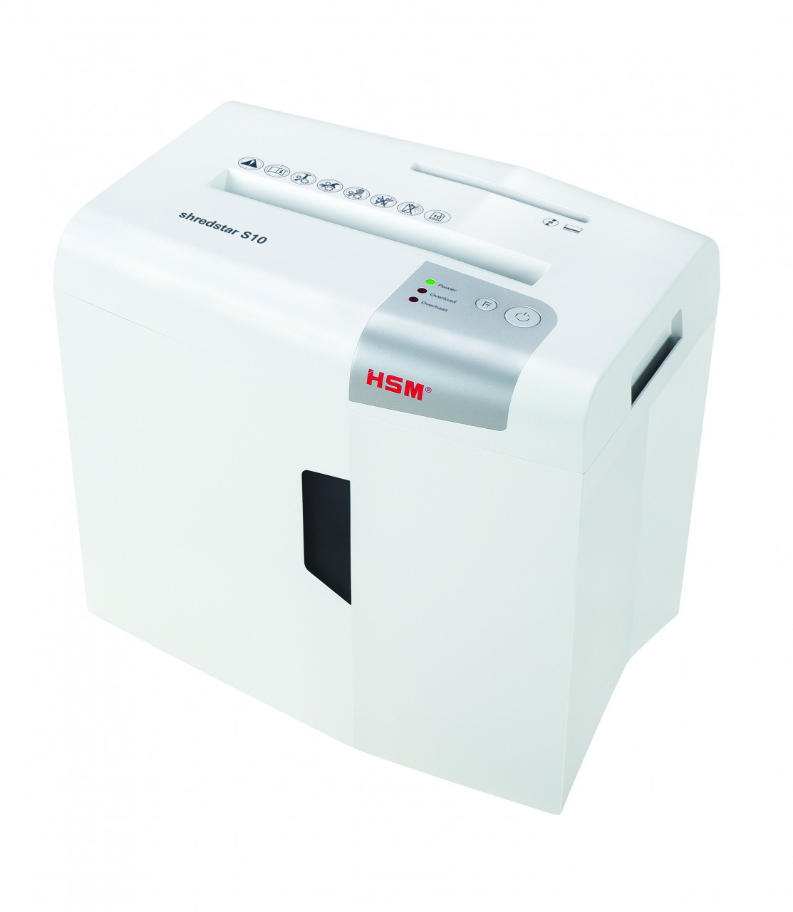 HSM S10 distruggi documenti Taglio a striscia 58 dB 22 cm Argento Bianco
