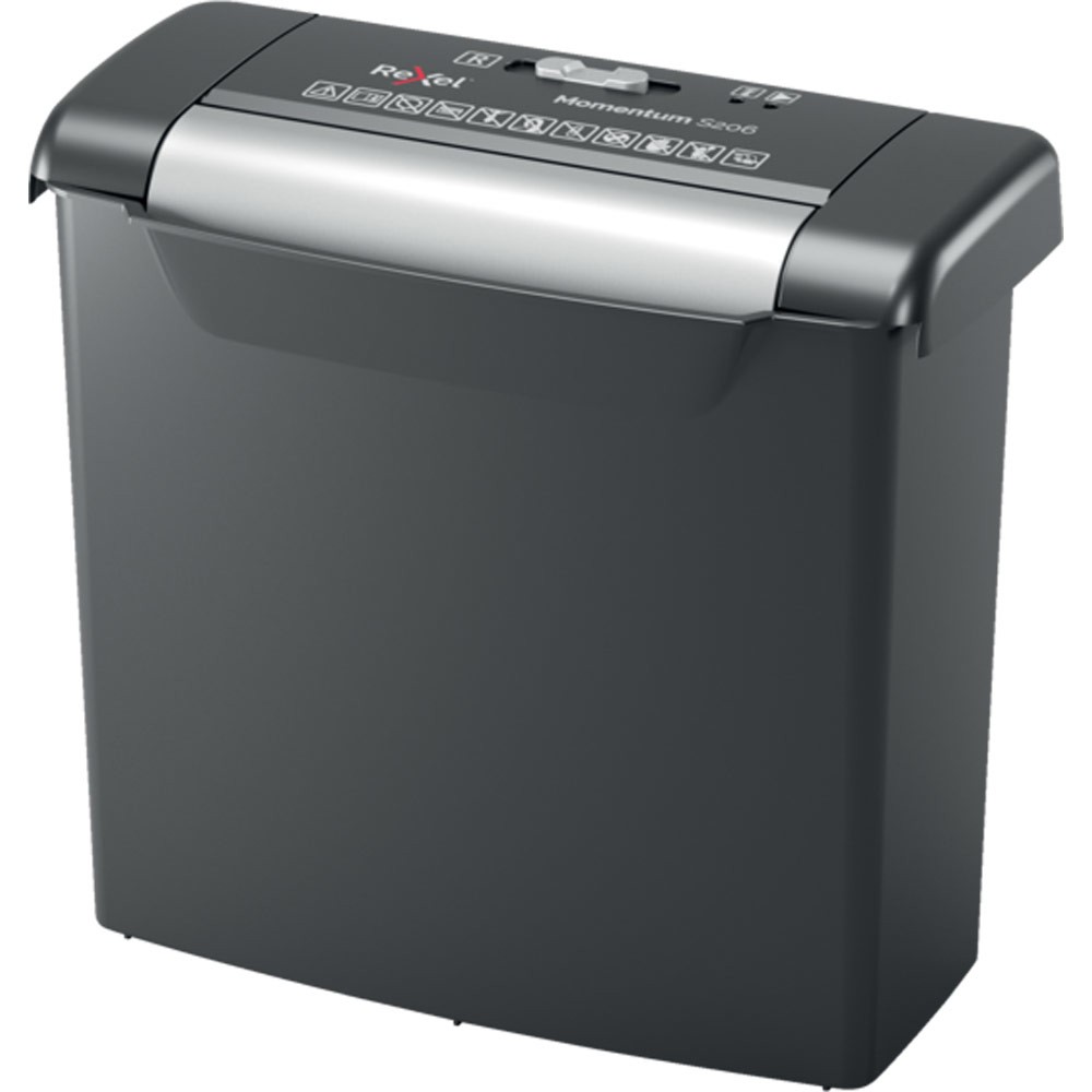 Rexel Momentum S206 distruggi documenti Taglio a striscia 72 dB Nero Grigio