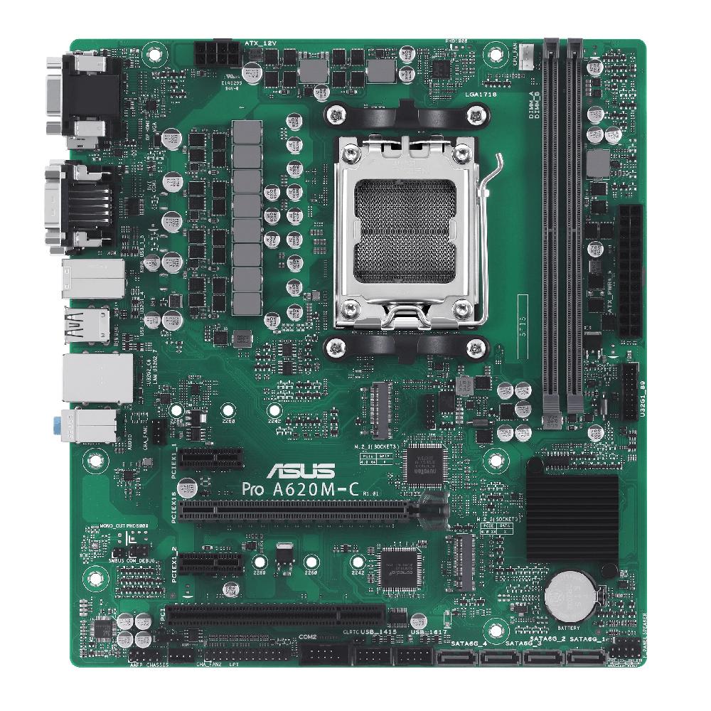 ASUS PRO A620M-C-CSM AMD A620 Presa di corrente AM5 micro ATX Bestseller