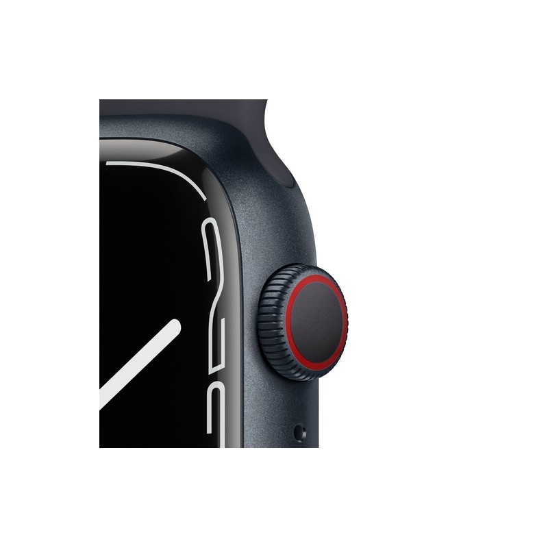 APPLE USATO PREMIUM Apple Watch Series 7 GPS+Cellular 45mm Cassa allu. mezzanotte con cinturino Sport mezzanotte - Usato GRADO B Qualità Garantita