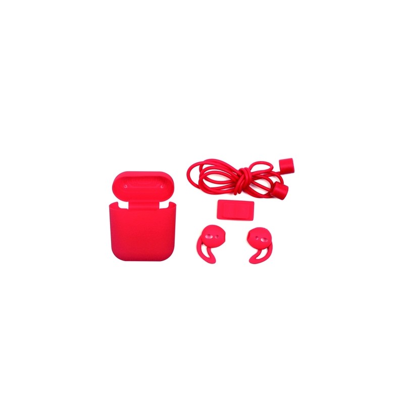 TUNIT Cover AirPods Apple 3a Generazione in Silicone - Red Moda