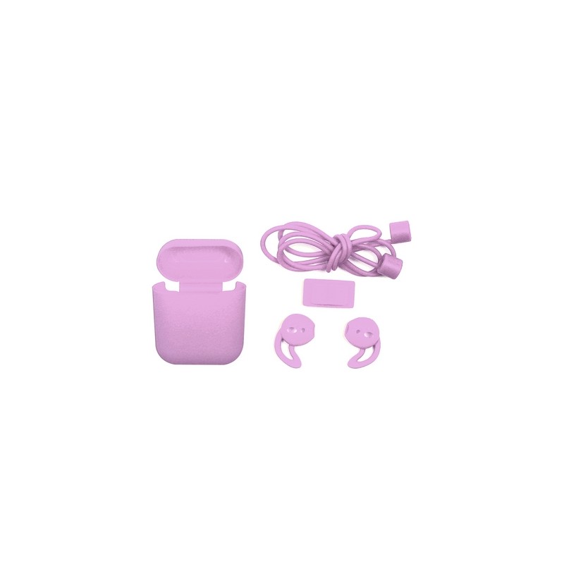 TUNIT Cover AirPods Apple 1a e 2a Generazione in Silicone - Pink Soddisfazione Garantita