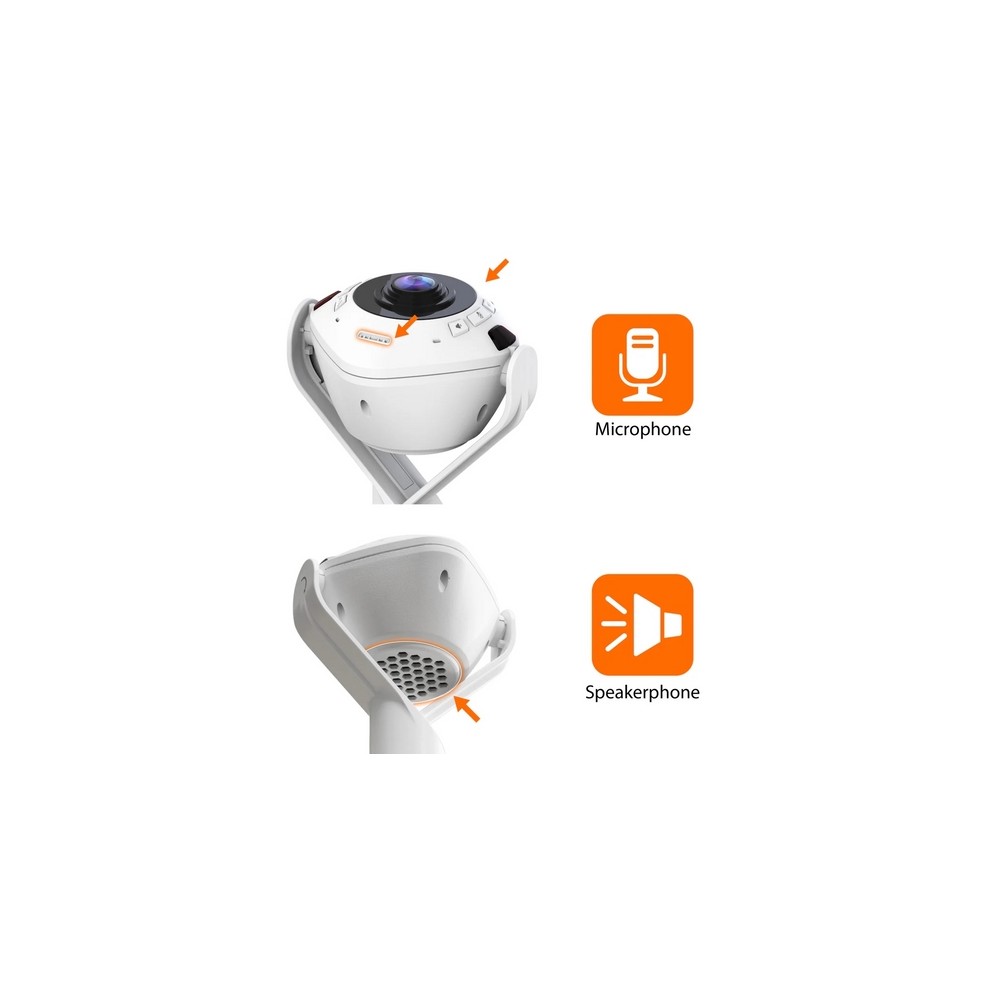 j5create 360° AI-Powered Webcam with Speakerphone Presa