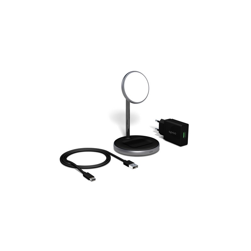 EPICO EPICO 2IN1 MAGNETIC WIRELESS CHARGER - space gray Vendita Calda