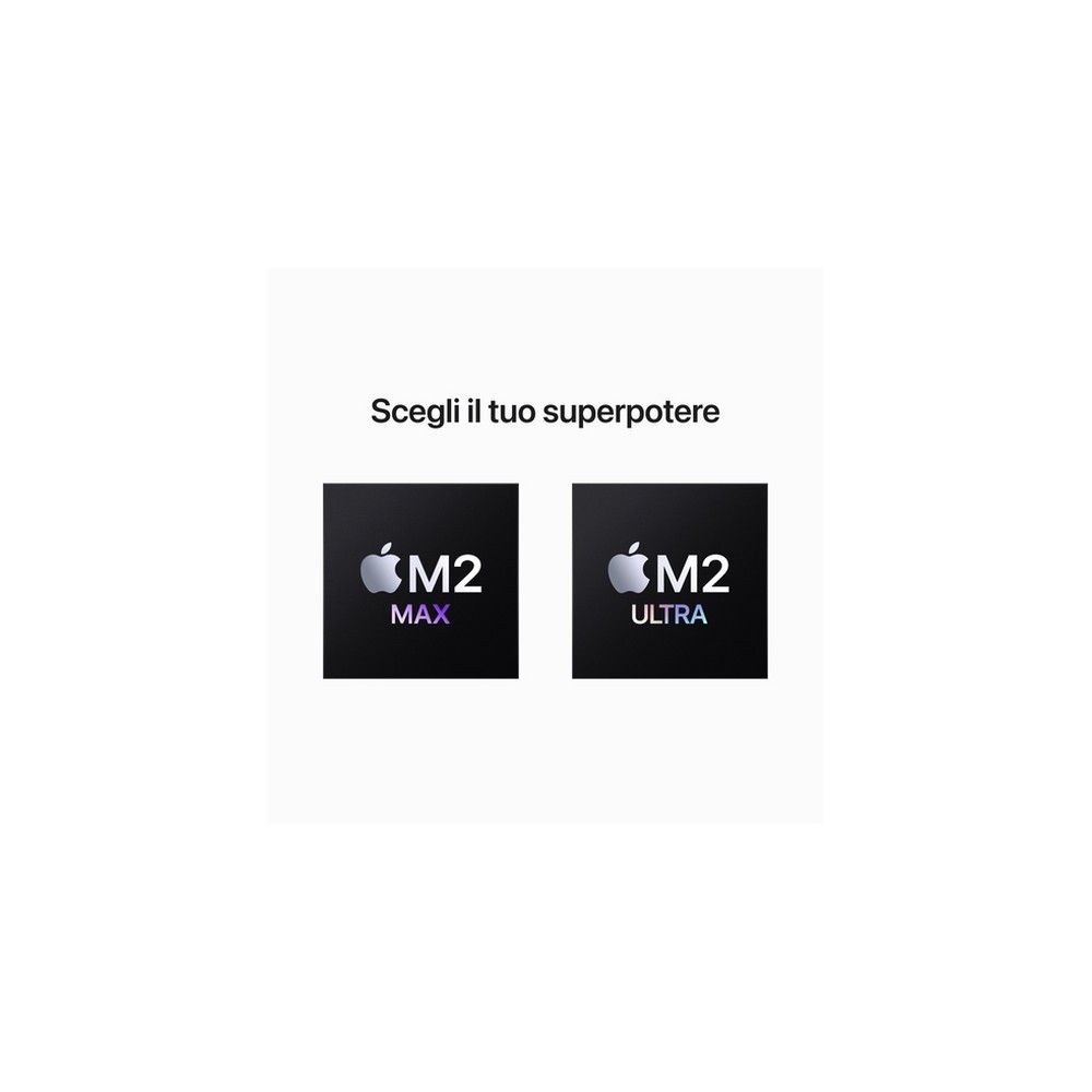 APPLE Mac Studio: Apple M2 Ultra chip con 24-core CPU 60-core GPU 1TB SSD 50% di sconto con spedizione gratuita