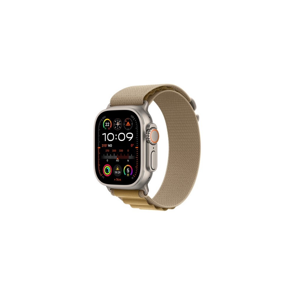 APPLE Apple Watch Ultra 2 GPS + Cellular 49mm Natural Titanium Case with Tan Alpine Loop - Small Qualità