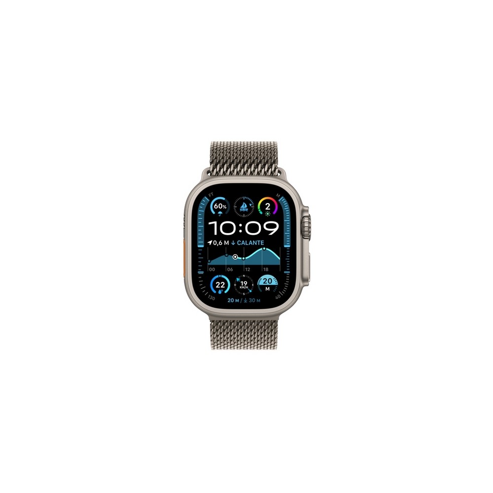 APPLE Apple Watch Ultra 2 GPS + Cellular 49mm Natural Titanium Case with Natural Titanium Milanese Loop - L Prezzo Ridotto