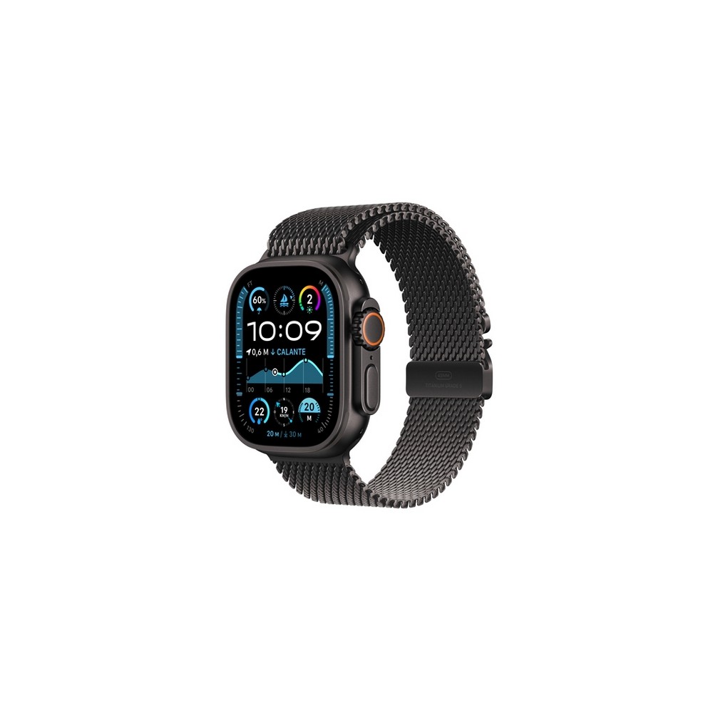 APPLE Apple Watch Ultra 2 GPS + Cellular 49mm Black Titanium Case with Black Titanium Milanese Loop - M