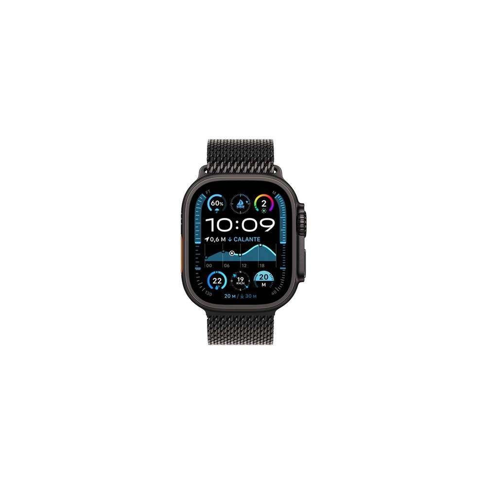 APPLE Apple Watch Ultra 2 GPS + Cellular 49mm Black Titanium Case with Black Titanium Milanese Loop - L Convenienza