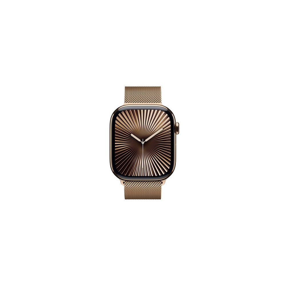 APPLE Apple Watch Series 10 GPS + Cellular 46mm Gold Titanium Case with Gold Milanese Loop - S/M Sconto