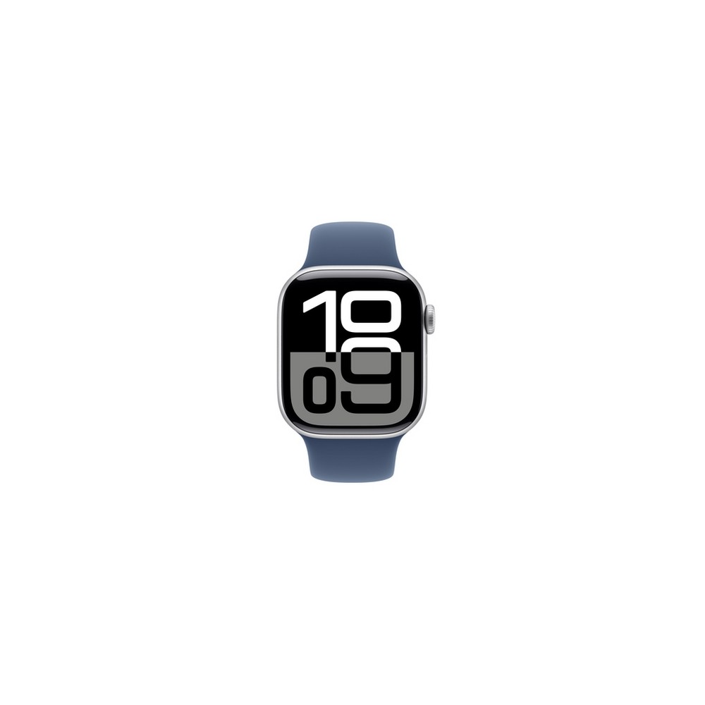 APPLE Apple Watch Series 10 GPS 42mm Silver Aluminium Case with Denim Sport Band - S/M Offerta