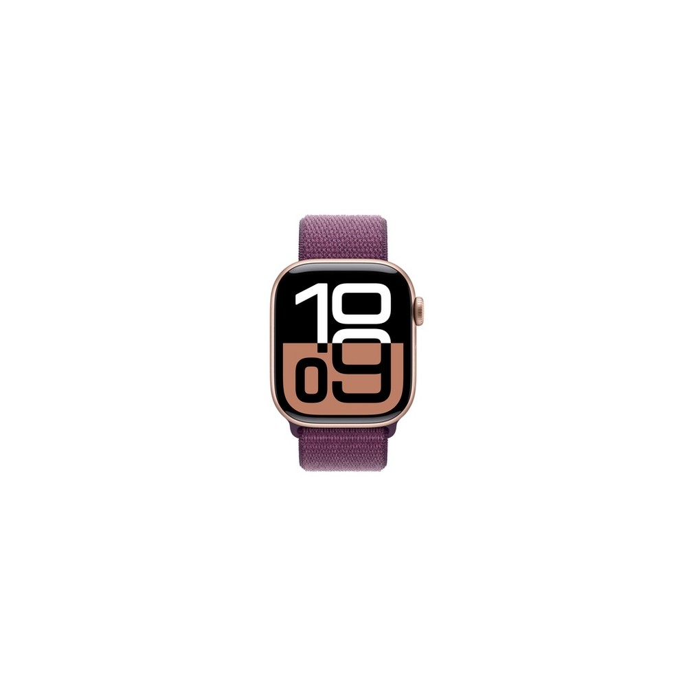 APPLE Apple Watch Series 10 GPS + Cellular 42mm Rose Gold Aluminium Case with Plum Sport Loop Shopping online