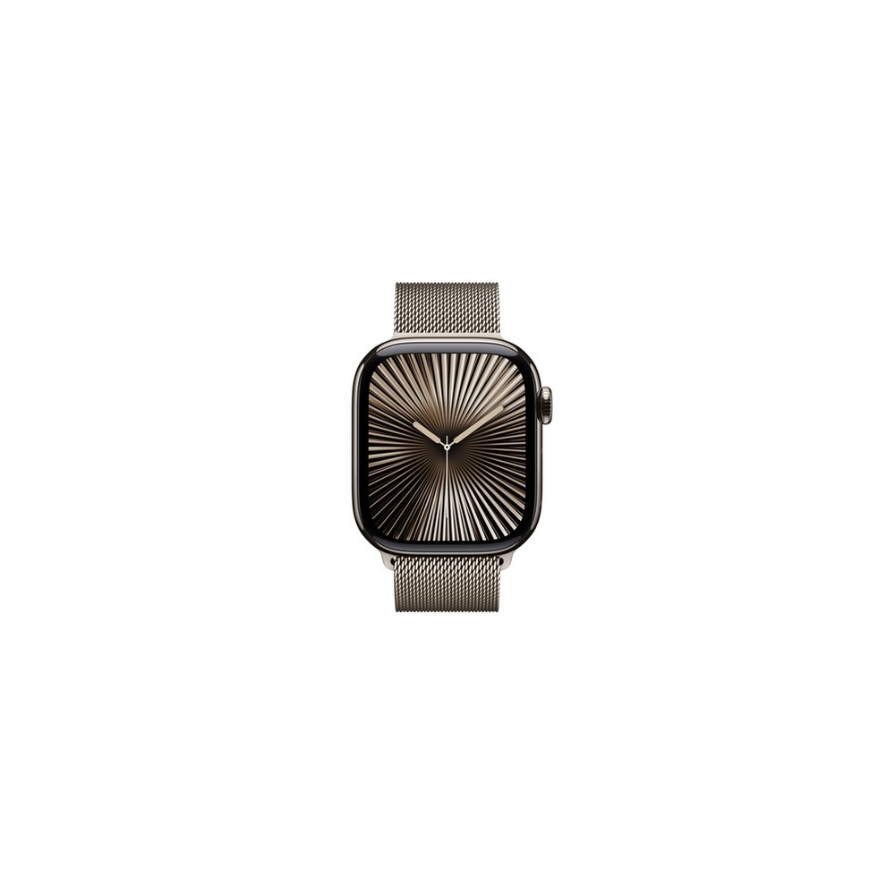 APPLE Apple Watch Series 10 GPS + Cellular 42mm Natural Titanium Case with Natural Milanese Loop Black Friday