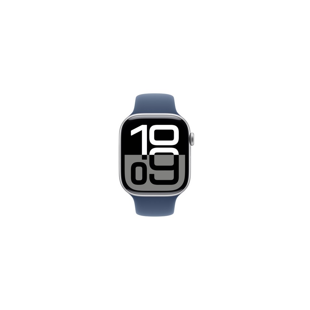 APPLE Apple Watch Series 10 GPS + Cellular 46mm Silver Aluminium Case with Denim Sport Band - S/M Offerta Pasqua