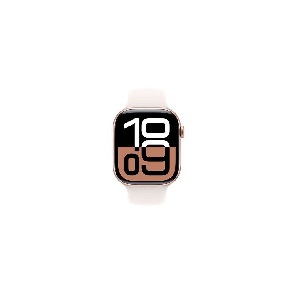 APPLE Apple Watch Series 10 GPS + Cellular 46mm Rose Gold Aluminium Case with Light Blush Sport Band - S/M Vendita calda