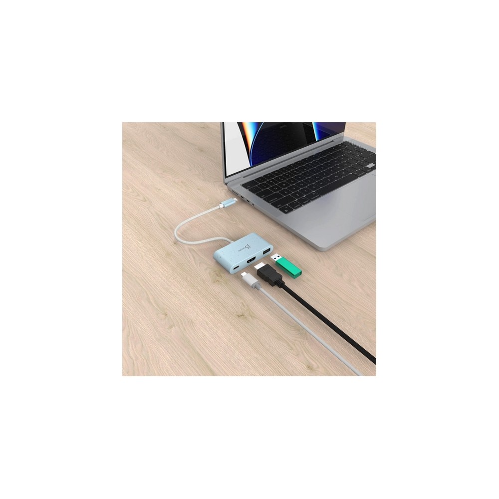 j5create Eco-Friendly USB-C to HDMI & USB Type-A with Power Delivery Promozione Limitata