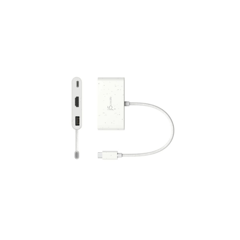 j5create Eco-Friendly USB-C to HDMI & USB Type-A with Power Delivery Shopping Online