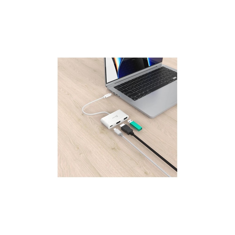 j5create Eco-Friendly USB-C to HDMI & USB Type-A with Power Delivery Shopping Online