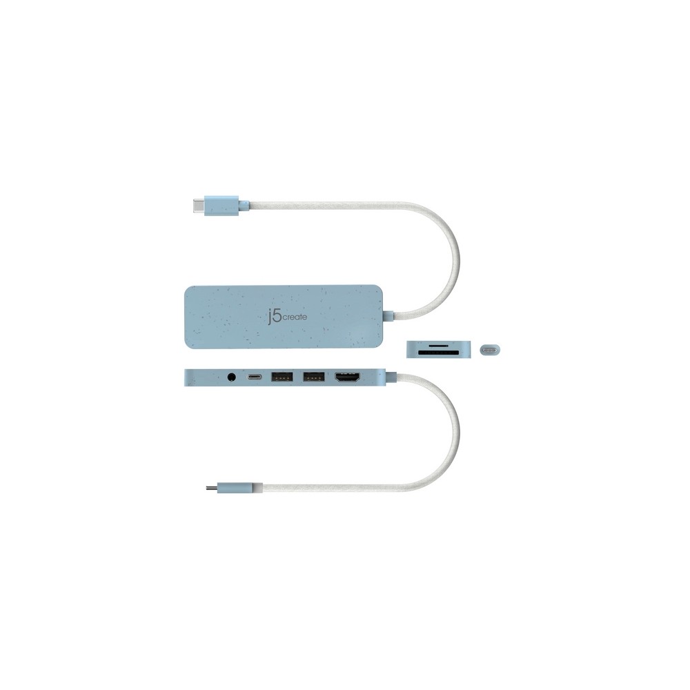 j5create Eco-Friendly USB-C Multi-Port Hub with Power Delivery Prezzo Ridotto