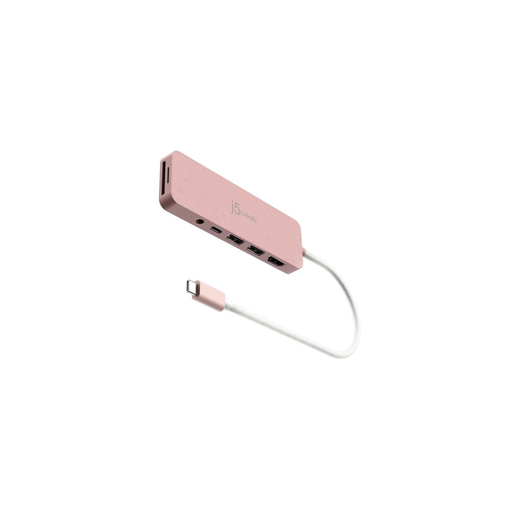 j5create Eco-Friendly USB-C Multi-Port Hub with Power Delivery Sottocosto