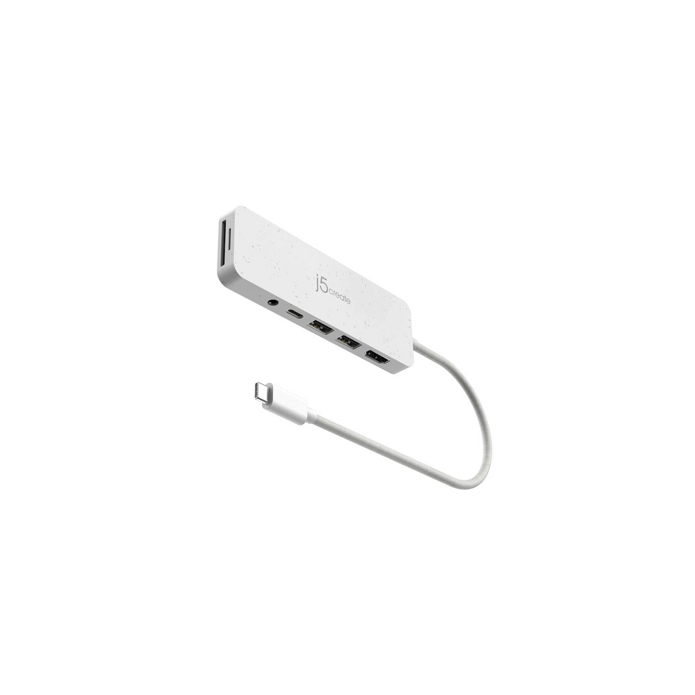 j5create Eco-Friendly USB-C Multi-Port Hub with Power Delivery Convenienza