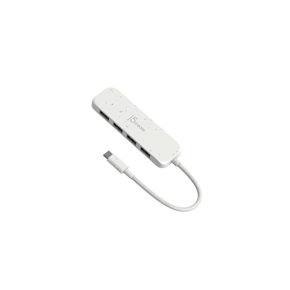 j5create Eco-Friendly USB-C to 4-Port Type-A Gen 2 Hub Presa