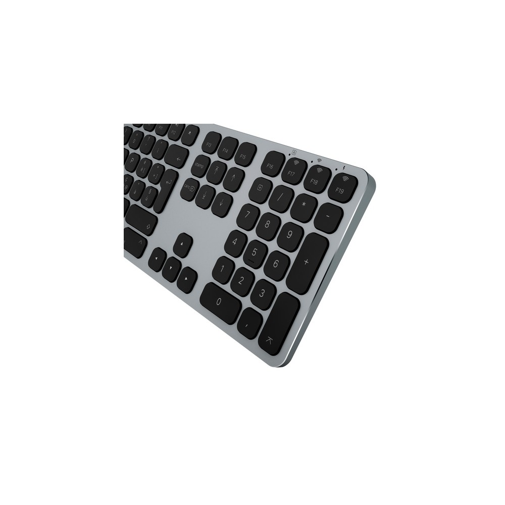 TUNIT Tastiera wireless in alluminio con tastierino numerico - Grigio Siderale ITA In Vendita